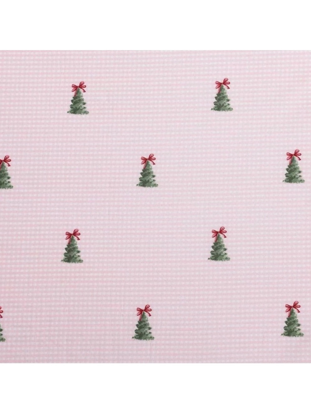 High Demand Laura Ashley Pink Gingham Christmas Tree with BOW Sheets ~ KING HTF - Picture 2 of 4